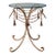 Italian Brass Rope and Tassel Rustic Outdoor Drinks Table For Sale