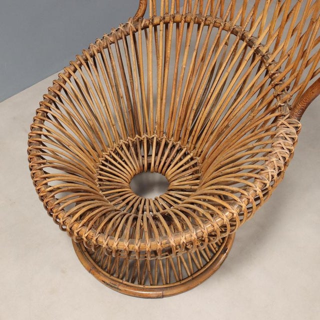 Brown Vintage Margherita Armchairs attributed to Franco Albini, 1950s, Set of 2 For Sale - Image 8 of 10