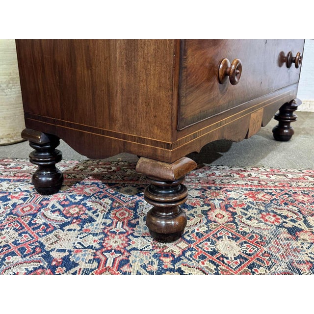 19th Century Victorian English Mahogany Chest of Drawers For Sale - Image 5 of 18