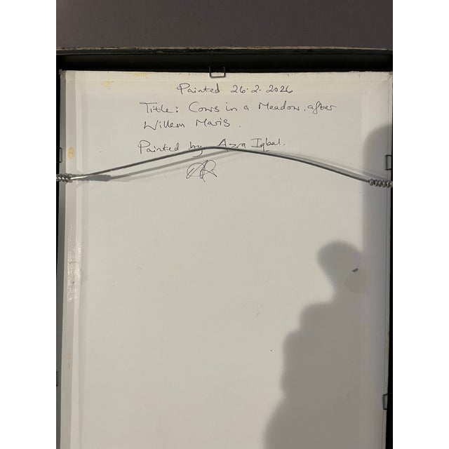 Original oil painting by British artist Azra Iqbal. Based in Bedfordshire, England, Iqbal is celebrated for her masterful...