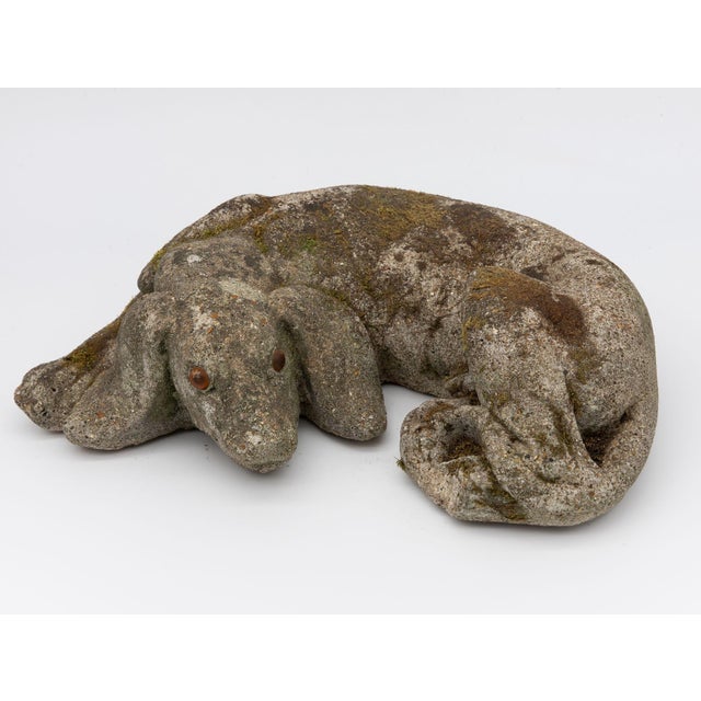 Reconstituted Stone Dog Spaniel Garden Ornament, England 20th Century For Sale In New York - Image 6 of 9