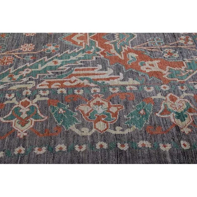 Handwoven Persian Sultanabad Area Rug 12’11” X 19’5″ For Sale In Dallas - Image 6 of 13