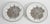 Fitz and Floyd Vintage Fitz and Floyd Porcelain Gold and Silver Gilded Shell and Fish Desert or Appetizer Plates Set of 9 For Sale - Image 4 of 8
