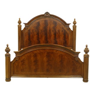 Thomasville King Size Flame Mahogany Bed For Sale