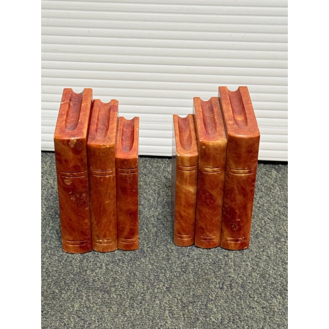 Gump’s San Francisco Marble Bookends, Pair For Sale - Image 12 of 12