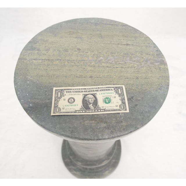 Angelo Mangiarotti Large 15" Diameter Turned Marble Pedestal MINT For Sale - Image 4 of 10