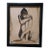 Pat Clay "Huddled Woman" Original Charcoal & Coffee Wash on Canvas – 2026 For Sale