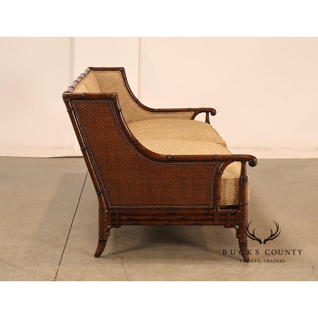 Brown Tommy Bahama Home Upholstered Sofa For Sale - Image 8 of 18