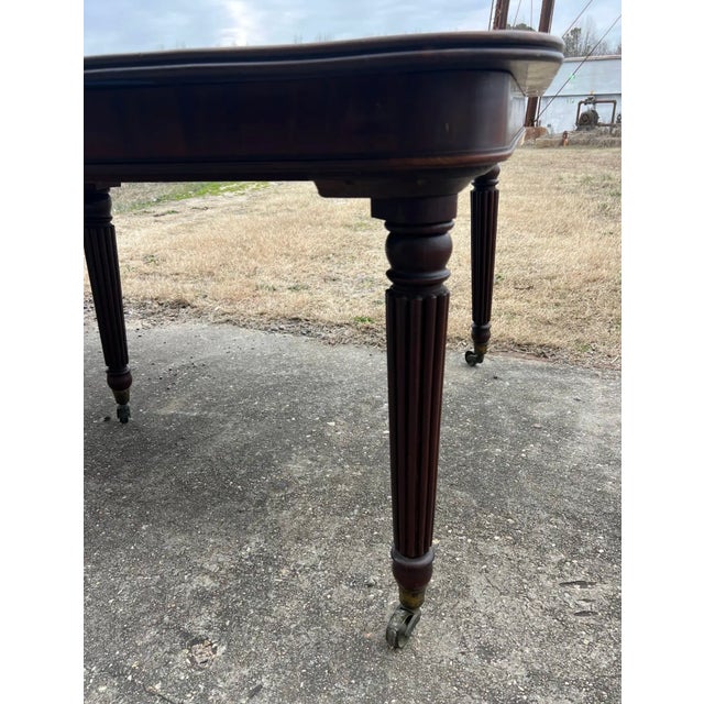 Early 19th Century Early 19th Century Patented Attributed to Gillows Imperial Mahogany Dining Table For Sale - Image 5 of 7