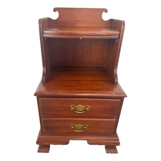 Authentic Mid 20th Century Pennsylvania House Solid Cherry Bachelor’s Chest Nightstand For Sale