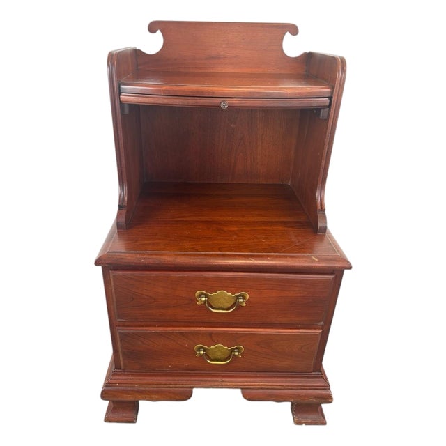 Authentic Mid 20th Century Pennsylvania House Solid Cherry Bachelor’s Chest Nightstand For Sale