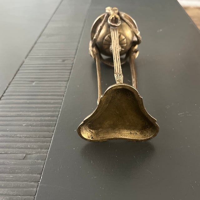 Metal Vintage Brass Rams Head Incense Burner For Sale - Image 7 of 9