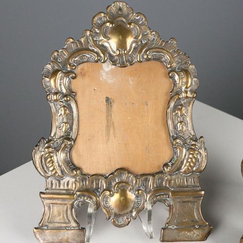Baroque Embossed Sheet Metal Altar Cards Cartagloria, Set of 2 For Sale - Image 5 of 10