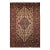 Antique Persian Malayer Rug, Handwoven Geometric Medallion Pattern, Ivory & Navy, 4’ X 6’ For Sale