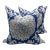 Ladco Indigo Large Flora Pillows- A Pair For Sale