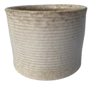 Zanesville Homespun White Textured Pot