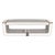 Art Deco "Armonia" Bench, Stainless Steel, Bronze Details, Handmade For Sale - Image 3 of 8