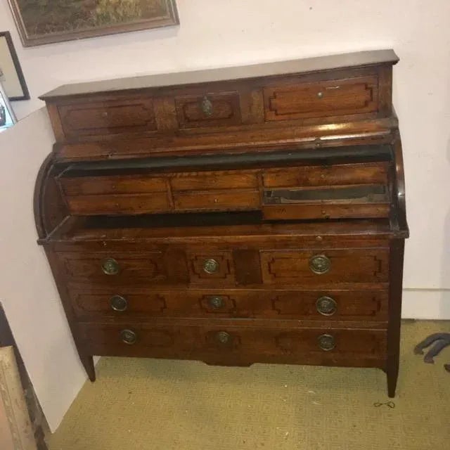 English Edwardian Rolltop Desk For Sale In New York - Image 6 of 8