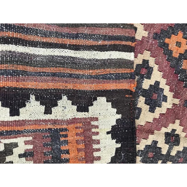 Vintage Wool Ghashghaei Kilim, 1950s For Sale - Image 14 of 17