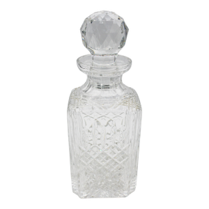 Circa 1900 Anglo-Irish Square Shaped Decanter With Stopper