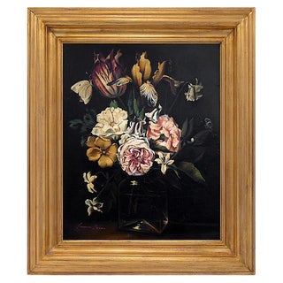 Francesca Strino, Still-Life, Oil on Canvas, Italy, Framed For Sale