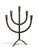 Brutalist Five-Branch Wrought Iron Candleholder, 1800s For Sale - Image 12 of 12