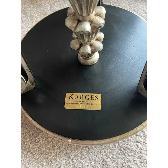 Black Karges Furniture Regency Stand For Sale - Image 8 of 10
