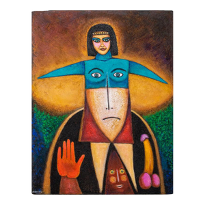 Louis Mendez "Oxacan (Sic.) Spirits" Oil on Canvas
