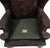 Vintage Baker Furniture Georgian Style Brown Leather Wingback Armchair For Sale - Image 11 of 13