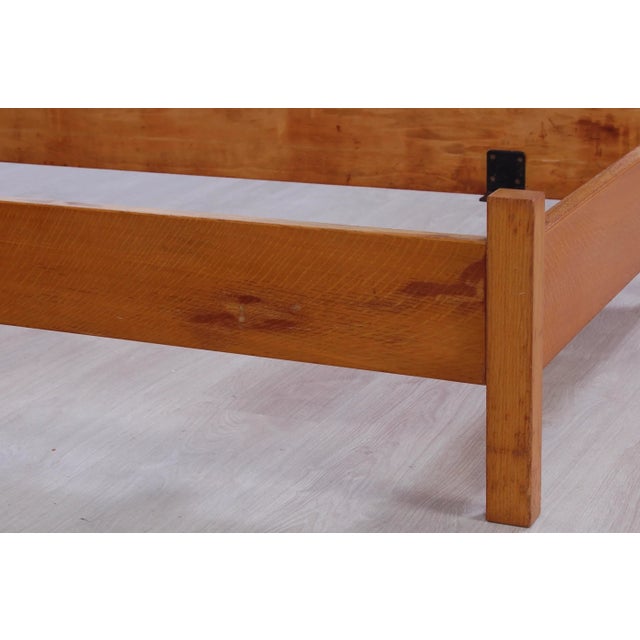 Set of Vintage Modern Wood Bed Frame, 1960s For Sale - Image 10 of 13