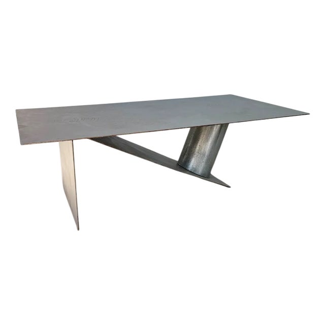 Handcrafted Metal Coffee Table, 1970s For Sale