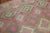 Mid-Century Modern Vintage Bright Pink Turkish Kilim - 6'8" x 9'3" For Sale - Image 3 of 10