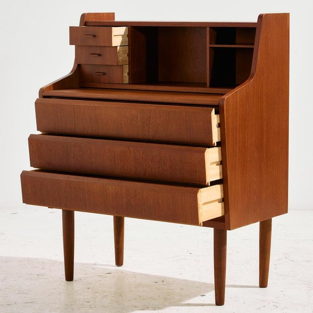 Danish Teak Bureau Desk For Sale - Image 3 of 18