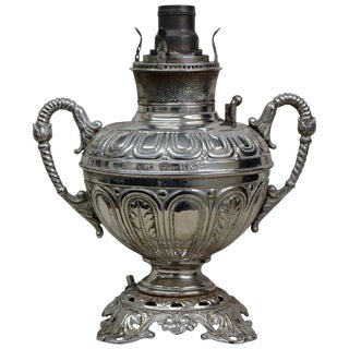 Bradley and Hubbard Converted Rayo Oil Lamp, 1888 For Sale