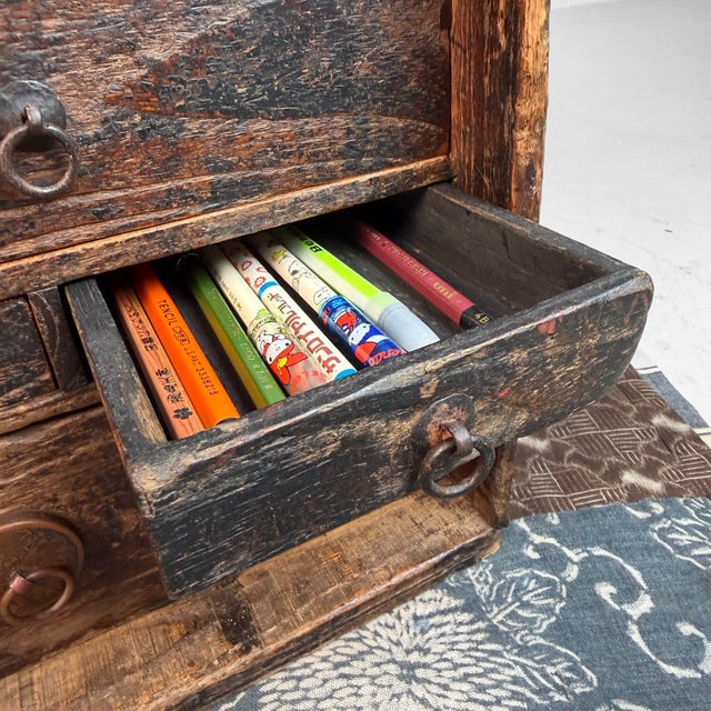 Small Japanese Calligraphy Drawer Chest, 1900s For Sale - Image 9 of 16