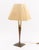 Mid 20th Century Gerald Thurston "Wishbone" Walnut and Bronzed Metal Table Lamp For Sale - Image 5 of 9