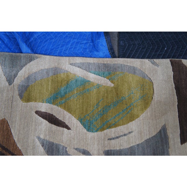 Textile Karastan Artois Mathias Fog Abstract 74800-14114 Area Rug Carpet 5.5' X 8' For Sale - Image 7 of 12