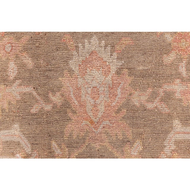 Antique Turkish Oushak Rug For Sale - Image 13 of 13