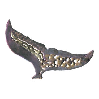 2009 Whale Tail Metal Sculpture For Sale
