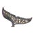 2009 Whale Tail Metal Sculpture For Sale