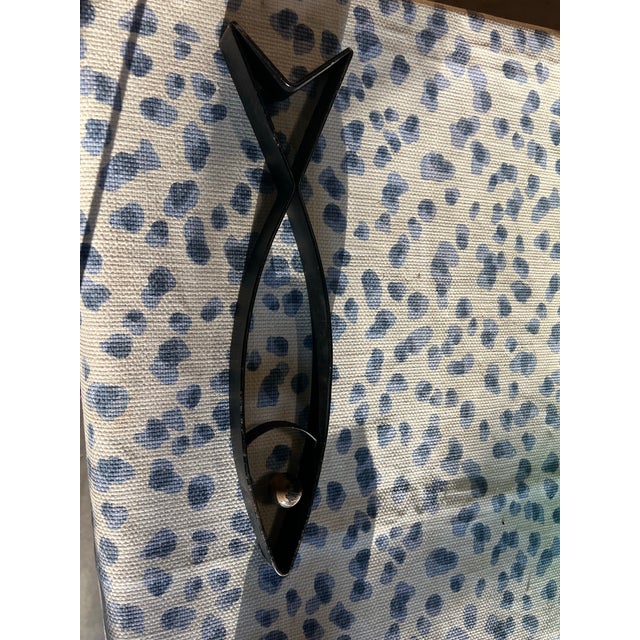 Up for consideration is a beautiful vintage small black metal fish Knick-knack. This would look lovely on display in a...