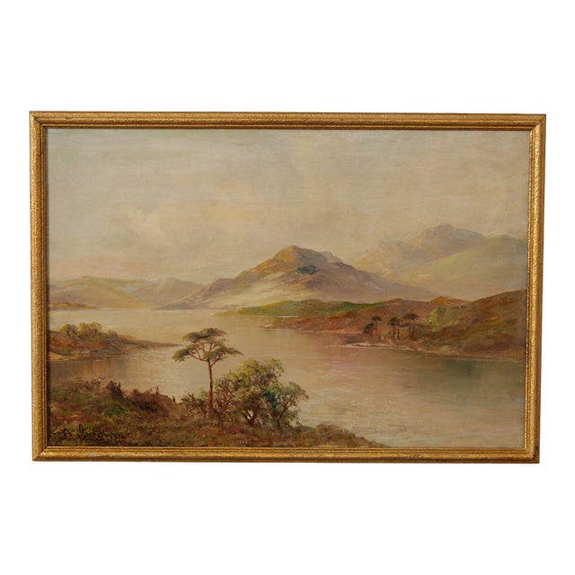 Francis E. Jamieson Oil Painting, Scottish Highlands For Sale