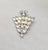 Vintage Signed Napier Book Piece Christmas Tree Frosted White Rhinestone Brooch For Sale In Philadelphia - Image 6 of 7