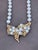 Antique Pearl and Brushed Gold Necklace and Earring Suite, Bridal 18 Karat Gold For Sale - Image 14 of 18