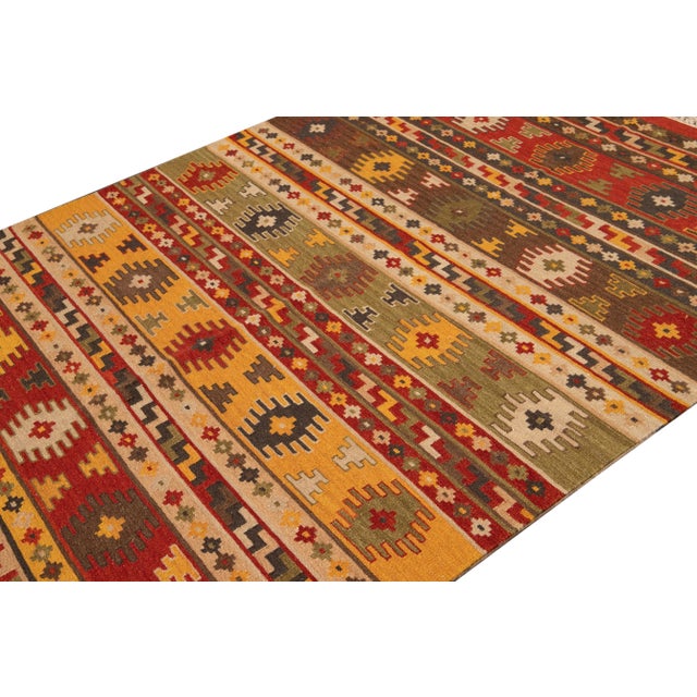 21st Century Contemporary Kilim Rug 5 '8'' X 7' 8'' For Sale - Image 11 of 12