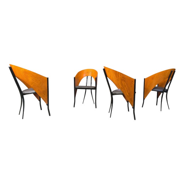 Postmodern Spanish Dining Chairs from Philippe Starck, 1980s, Set of 4 For Sale