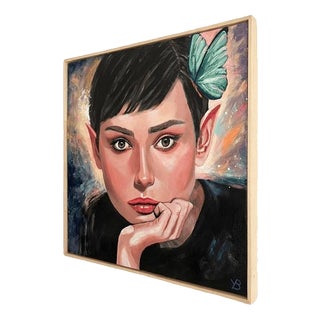 Yvonne Beeris, Audrey in Wonderland, Acrylic on Canvas For Sale
