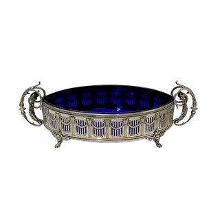 Silver Metal Table Centerpiece For Sale