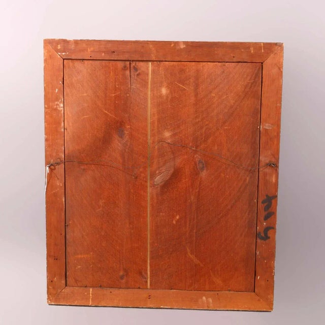 Victorian Antique Victorian Giltwood Frame with Portrait, circa 1880 For Sale - Image 3 of 8