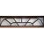 Vintage Large Solid Mahogany and Beveled Glass Door Transom Window For Sale - Image 4 of 7